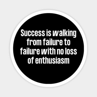 Success Hustle Entrepreneur Motivational Quote Magnet